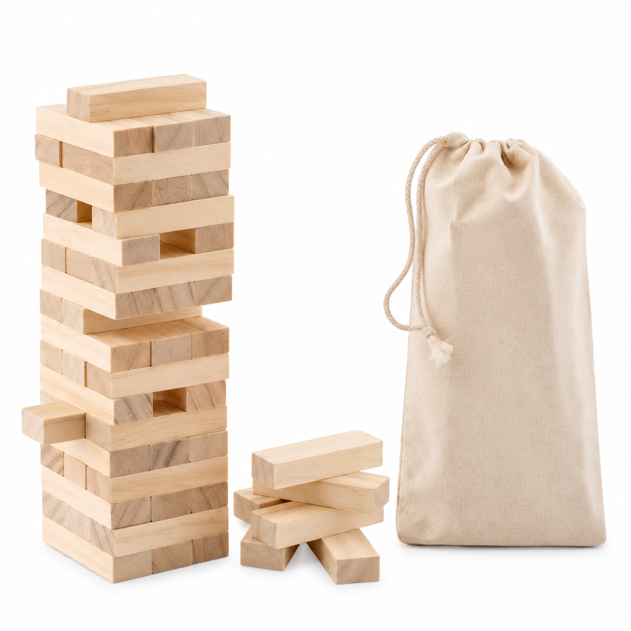 Wooden Toppling Tower - GiftRetail MO9574 Pisa